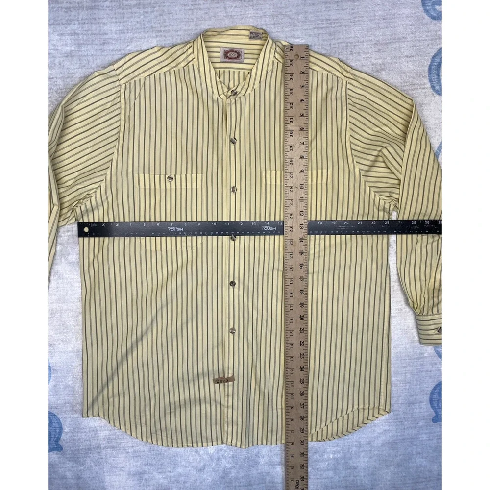 Banana Republic Journeyman Shirt Size Large Vintage 80s 100% Cotton Button Front